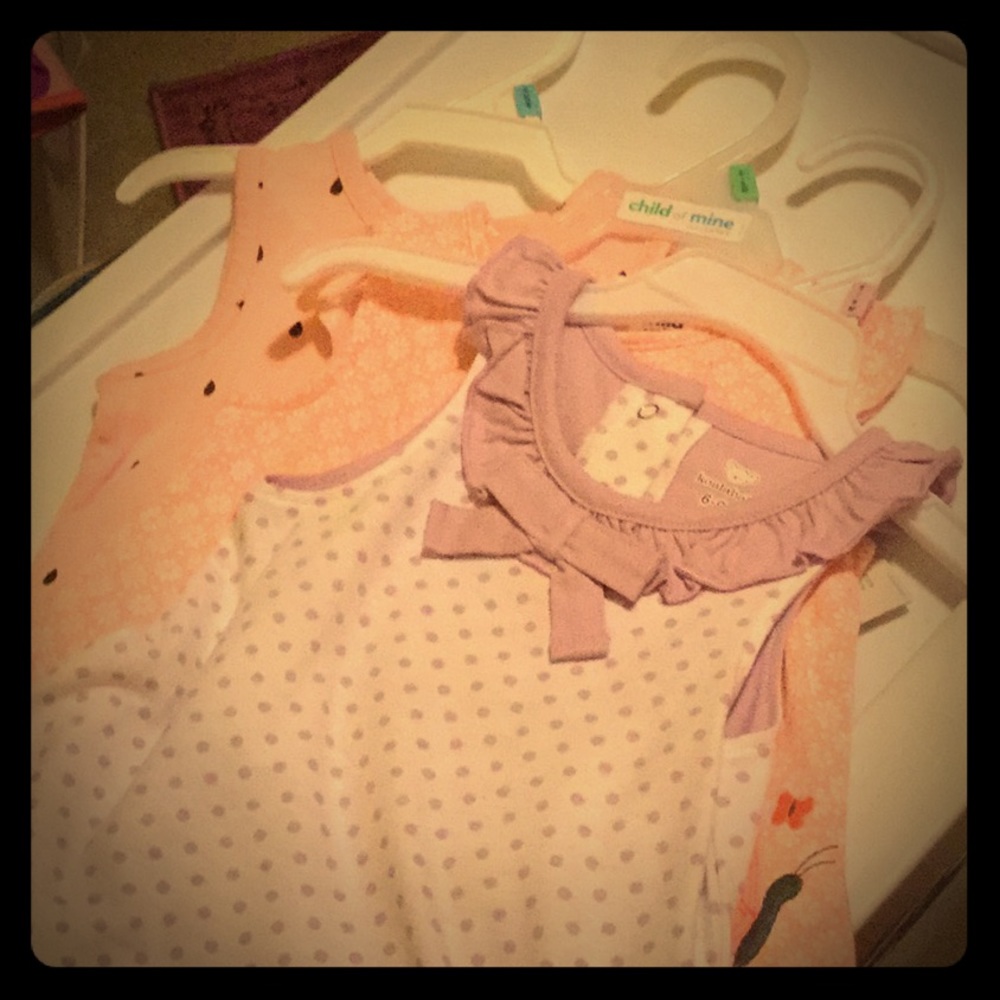 Lot of baby girl rompers